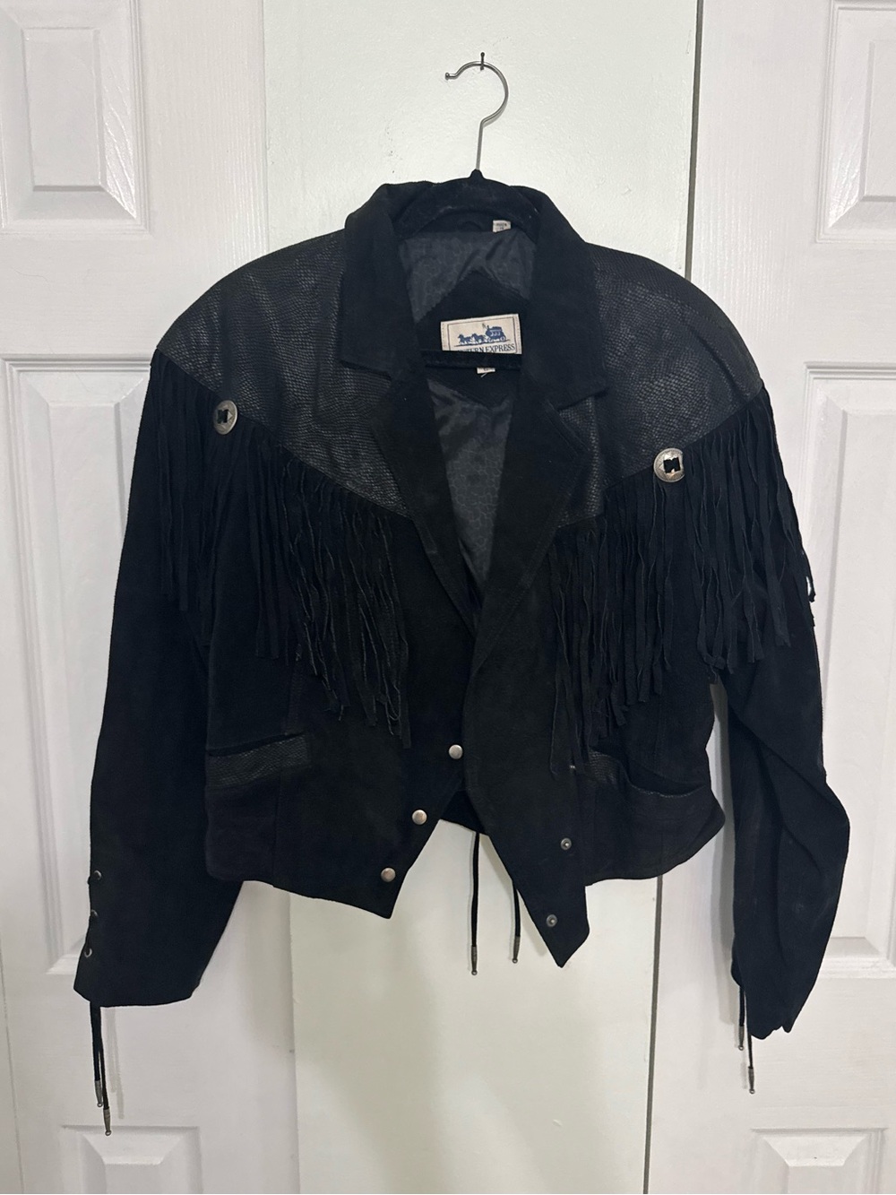 Suede Leather Fringe Jacket